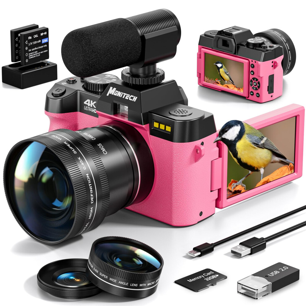 Monitech 64Mp Digital Camera For Photography And Video,4K 6