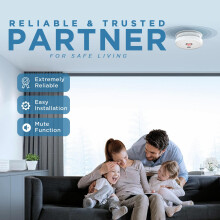 2 Pack Smoke Alarms for Home – 10Year Life Fire Alarms with 5Year Repl