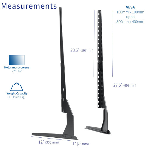 Vivo VIVO Universal LCD Flat Screen TV Table Top VESA M 2