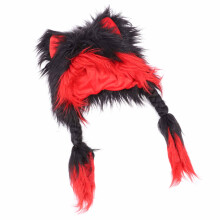 Orecchie di gatto in peluche fatte a mano - Cappello caldo in pelliccia sintetica, 70x35cm