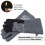 RAPICCA Fireplace Gloves Fire Heat Resistant Grey 16IN  Fireproof Leat 5
