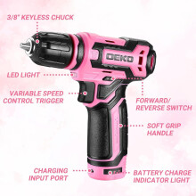 Cordless Drill:DEKOPRO 12V Power Battery Drill Set with Small Electric