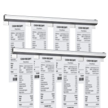 2 Pcs Tab Grabber, Bill Ticket Holder, Aluminium Ticket Grabber, Receipt Holder, No Drill Kitchen Order Holder, Wall-Mounted Ticket Rail Rack Holder