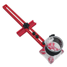 4in1 Router Milling Bracket-Cabinet Hardware Jig Aluminum Router Circle Cutting Jig Punch-Router Milling BracketA