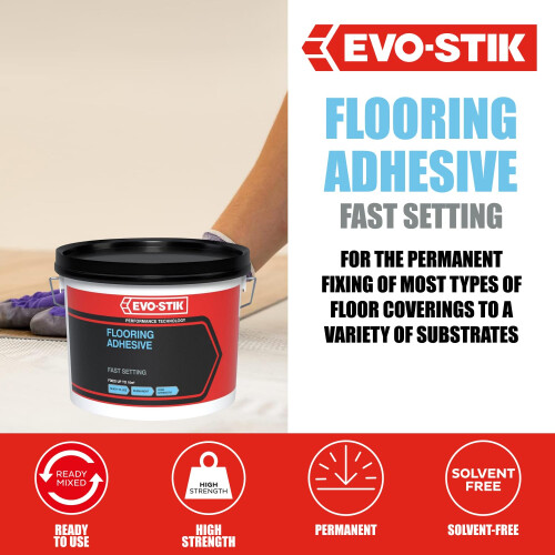 EVO-STIK Flooring Adhesive 2.5L - High Strength - Water Based 2