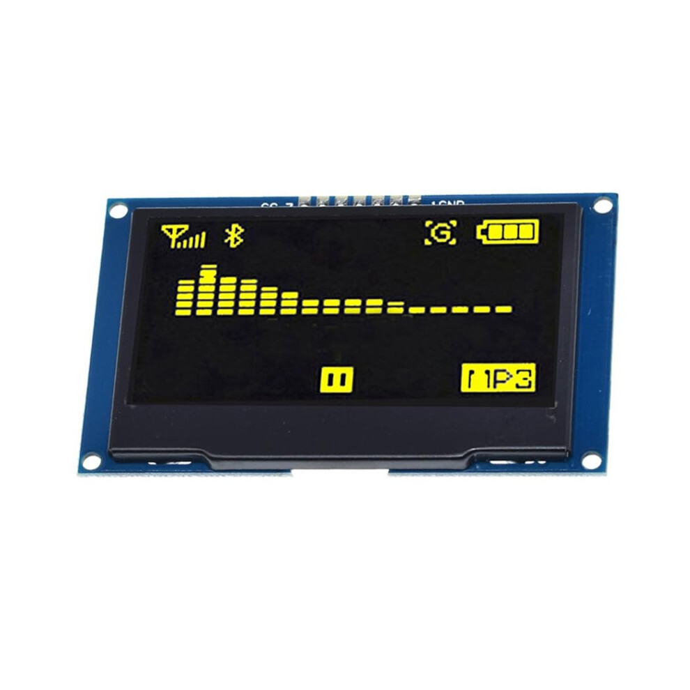 Hailege 2.42" Ssd1309 128X64 Oled Display Module 2.42 Inch 7 Pin Oled Lcd Display Module (Spi Yellow) 30097827