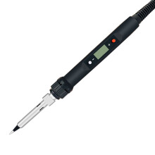Lötkolben mit Einstellbarer Temperatur, LCD-Schweißwerkzeug, Wartungswerkzeug für Lötgeräte, 220 V, EU-Stecker, Schwarz