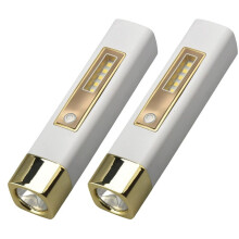 Flashlight Multi-Function Strong Light Flashlight Emergency Power Bank Flashlight Usb Charging Portable Lighting,B