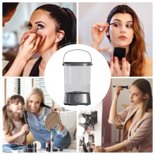 Geüpgradede Elektrische Make-Upborstelreiniger Beauty Tool Borstelwasser Multifunctionele Make-Upborstel Automatische Reiniger (Universeel)