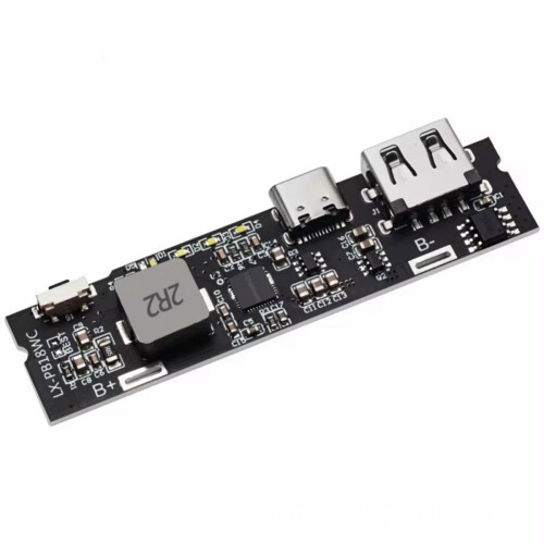 QC3.0 18W Fast Charge Mobile Power Module Dual USB Type-C USB Charging Module with Indicator for PD QC Charger