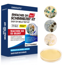 Mould Test Kit for Home - Mould Test for 5 Rooms - Mould Quick Test Room Air Kit for Indoor Air Quality - Includes Identification Guide & Instruction