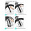 Electric Scooter Front Bag Handlebar Support Holder Universal for M365 Scooter Black 4