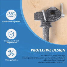 50Type Table Vise 360 Universal Clamp Vise for Woodworking Jewelry Making