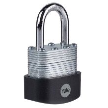 Yale Y125B401223 High Security 40mm Laminated Steel Padlock Pack of 3