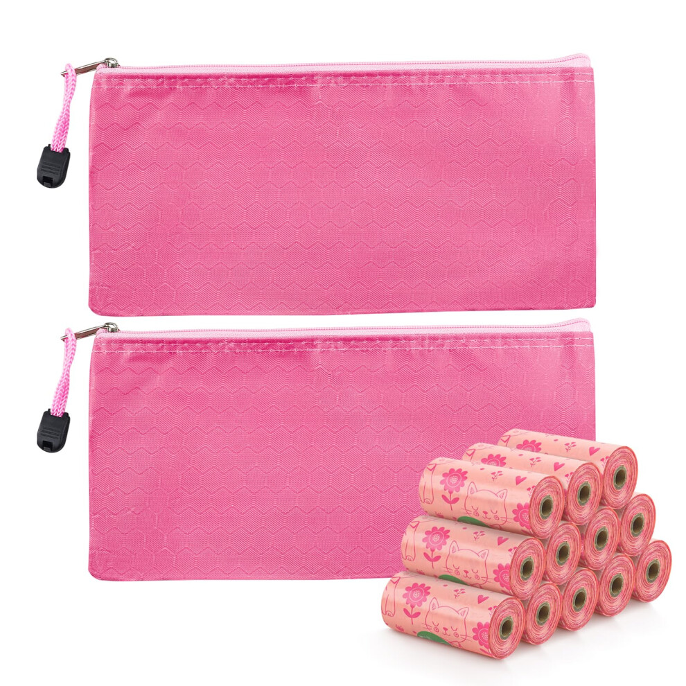 Riobby Disposal Sanitary Napkin Bags, Feminine Disposable Privacy Protection Sanitary Tampons Menstrual Liners Bag, 12 Roll Personal Disposal Hygiene Period