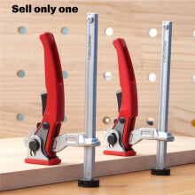 Heavy-Duty Ratchet Workbench Clamp, Woodworking Table Material Rapid Clamping Fixture for Base Diameter 19mm 3/4inch