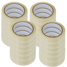 Coselena 24 Pack Cellotape Roll 24mm x 66m Heavy Duty Sticky Packagin