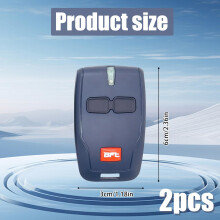 2PCS 433MHz for BFT Garage Door Remote Universal Garage Door Opener Re