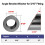 20 Pack 5/16Inch ID Black Angle Washers for Cable Railing Posts, for 1/8Inch, 3/16Inch Invisible Cable Railing Hardware 6