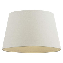 National Lighting Modern Lampshade Ivory Linen Effect Fabric Lampshades - 8-Inch Tapered Light Shade - 40W E14 Golf (Not Included)