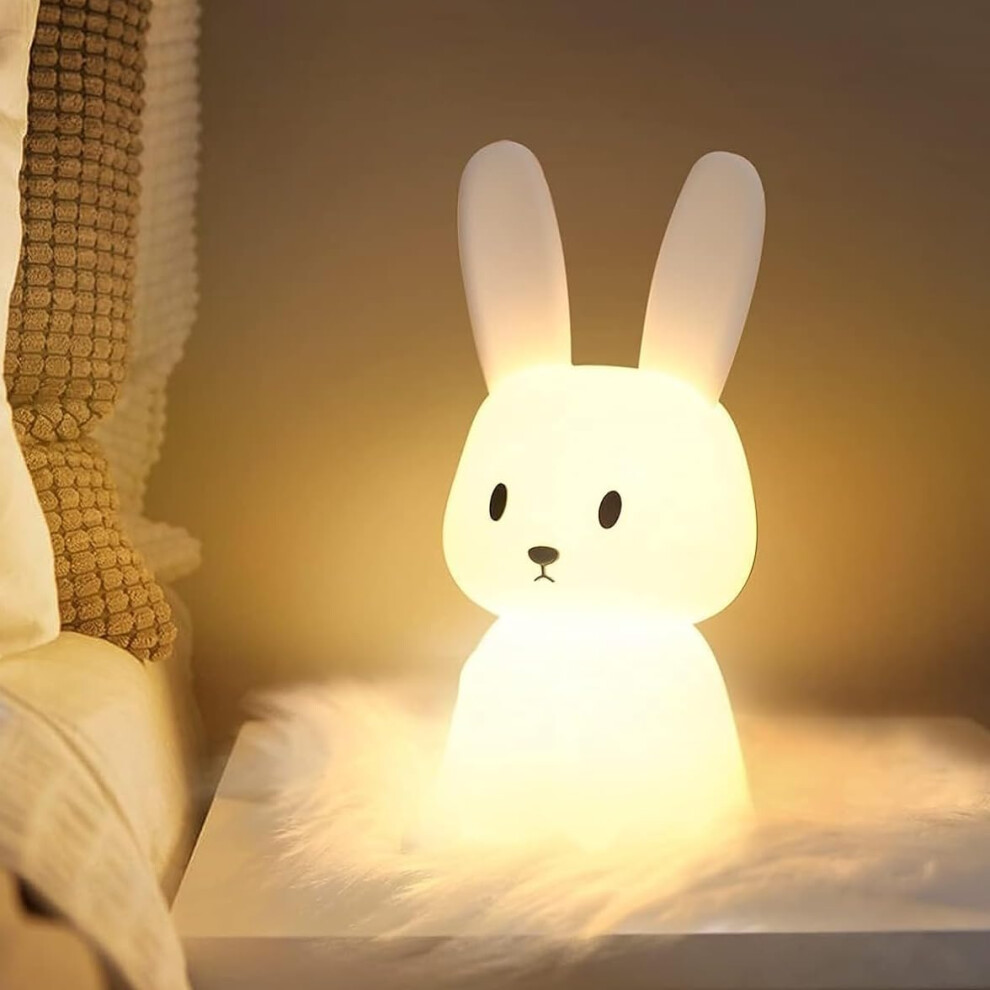 Photos - Other Toys MEDE Baby Night Light with 265 Colors Change & 3H Timer - Bunny Touch Lamp for Girls, Rechargeable Cute Nursery Light for To