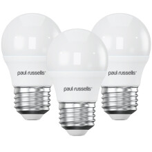 paul russells LED Light Edison Screw E27, 25watt Equivalent Bulb, 2.5W 250Lumens LED Bulbs, 4000K Natural Cool White Lamps, Mini G45 Golf Ball Energy