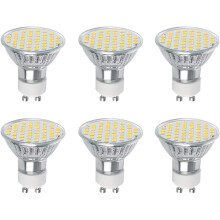 Vicloon GU10 LED 3W Spot Light Equivalent 30W Halogen Bulb, 2700K Warm White, 300LM, 120 Beam Angle, Pack of 6