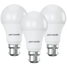 paul russells B22 Bayonet Cap LED Light, 13W = 100W Equivalent Bulb, 1521 Lumens, 4000K Standard BC A60 LED GLS, Natural Large Energy Saving Non-Dimm