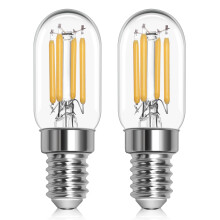Morotty E14 Led Fridge Light Bulb Warm White 2700K, T22 Pygmy Bulb Led SES Refrigerator Bulb 25W-30W 230V, for Fridge Bulbs, Sewing Machine Bulbs, 2