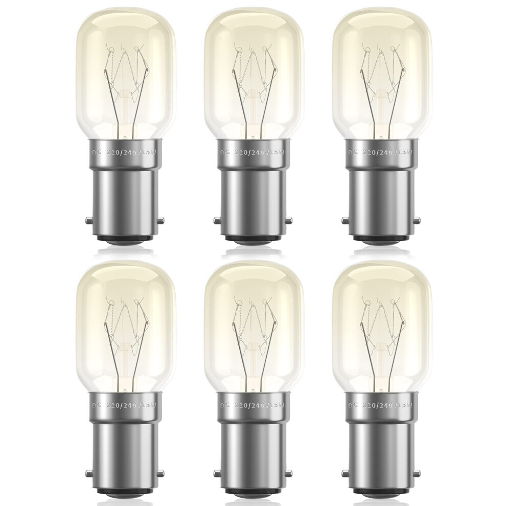 Bonlux Ba15d Small Bayonet Bulb Pygmy Bulb15w Bayonet Sbc B15 Bayonet Bulb T25 Appliance Bulbs For Oven >300C, Microwaves, Salt Lamp, Se Light 15102638