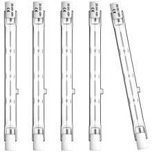 Lamkrtlp R7s Halogen Bulb 118mm 400W Dimmable 230V Linear Bulbs for Lamps, 2800K Warm White J118 Security Light Bulb, Pack of 5 [Energy Class G]