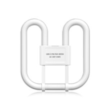 Lamptobe 16W 2D Square 2-Pin GR8 Compact Fluorescent Light Bulb- Natural White 4000K GR8 DD Flat Butterfly Bulb AC 220-240V 2 Pin CFL Lamp for Bathro