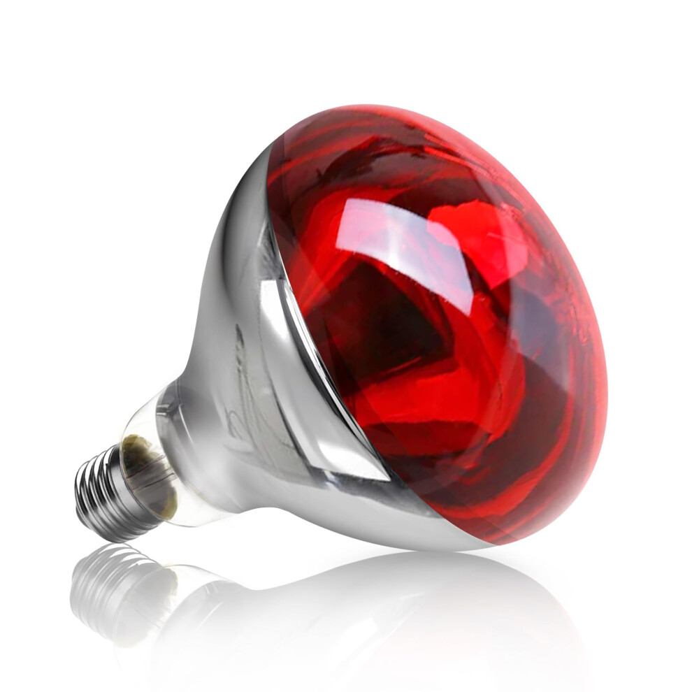 Caldarax E27 250 Watt Infrared Heat Bulb, R125 Infrared Glass Bulb, Ac 220-240V, Infra Red Heat Lamp, Reptile Heat Lamp, For Poultry Chicks Puppies, 85193406