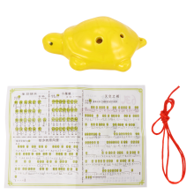 2Sets Ocarina Flöten Keramik Gelb Schildkrötenform Für