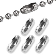 5 Pcs Stainless Steel Roller Blind Chain Connectors, Roller Blind Chain Connectors, Blind Cord Connector Safety Device, Fits 4.5mm Roller, Roman and