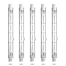 Bonlux R7s Halogen Bulb 118mm 100W Dimmable - Linear Floodlight J118 Security Light J Type Double Ended - Warm White 2800K, 5-Pack