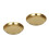 2Pièces Assiettes Barbecue Dorées Acier Inoxydable Plates Polyvalentes 6