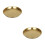 2Pièces Assiettes Barbecue Dorées Acier Inoxydable Plates Polyvalentes 9