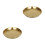 2Pièces Assiettes Barbecue Dorées Acier Inoxydable Plates Polyvalentes 5