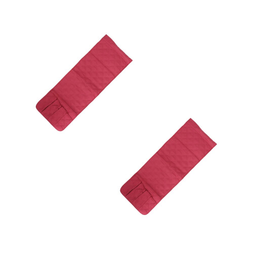 2Pièces De Rangement En Feutre Rouge Pour Lit 1