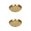 2Pièces Assiettes Barbecue Dorées Acier Inoxydable Plates Polyvalentes 7