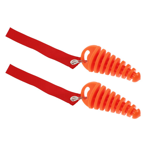 6Pièces Bouchons D'échappement Stoppeurs Orange Solides Et Précis