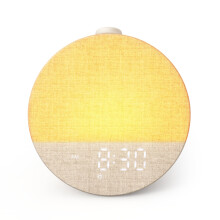 Dreamegg Sunrise 1 Pro - Sunrise Alarm Clock, White Noise Machine with 29 Sounds, Wake Up Light Alarm Clock with 6 Tones, 10 Night Light Colours, Favo