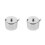 2Pcs Versatile Silver Sugar Bowls with Lid Spoon for Kitchen Seasoning 5