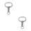 2Pcs Durable Silver Cattle Nose Rings Spring-Loaded Traction Tool 5