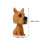 2Pièces Modèles Bobblehead Résine Accessoires Auto Charmants 3