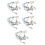5Pcs Multi Car Dashboard Light Wire Replacement Kit ABS Copper Durable 9