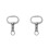 2Pcs Durable Silver Cattle Nose Rings Spring-Loaded Traction Tool 6