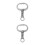2Pcs Durable Silver Cattle Nose Rings Spring-Loaded Traction Tool 7