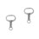 2Pcs Durable Silver Cattle Nose Rings Spring-Loaded Traction Tool 10